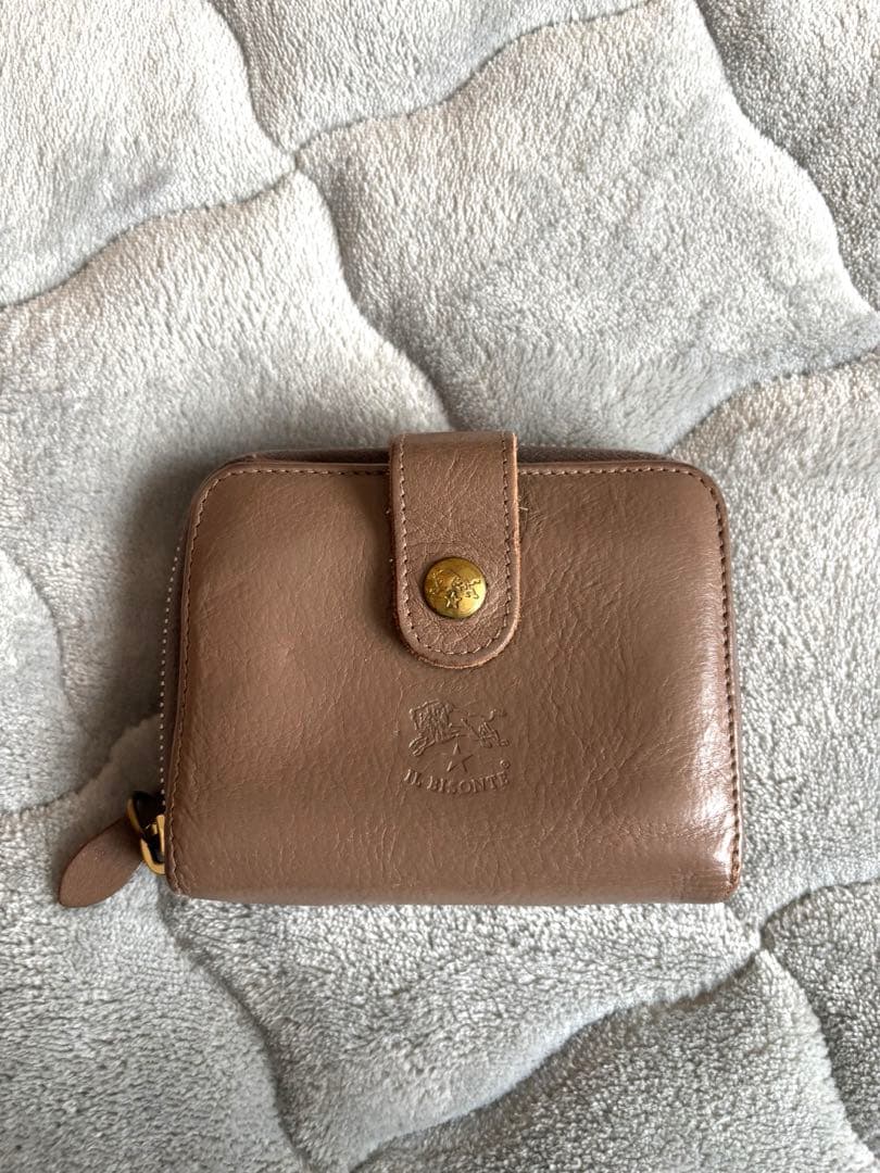 IL BISONTE イルビゾンテ 二つ折り財布 レザー ブラウン