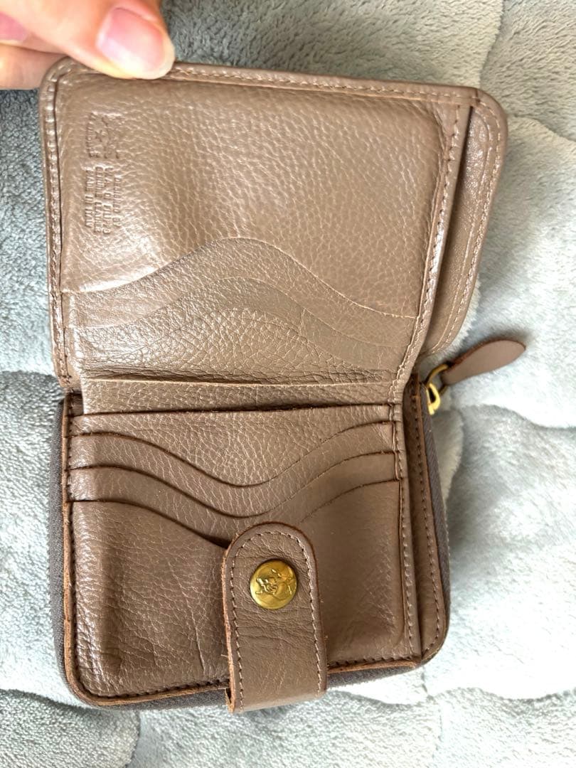 IL BISONTE イルビゾンテ 二つ折り財布 レザー ブラウン