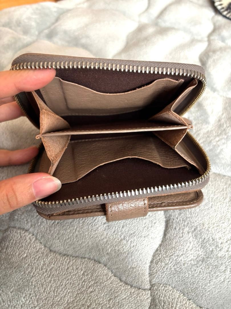 IL BISONTE イルビゾンテ 二つ折り財布 レザー ブラウン