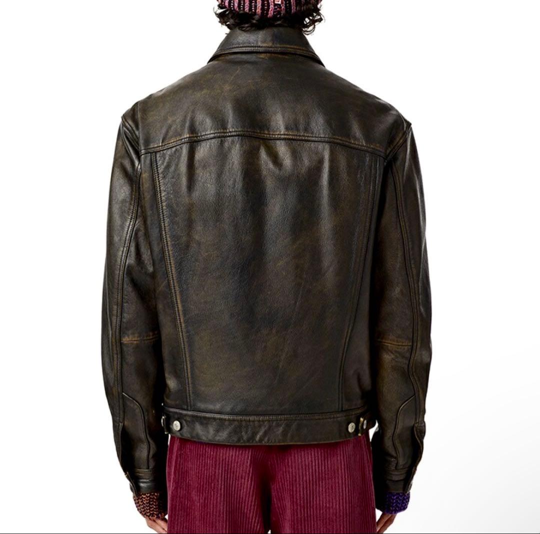 ジャケット・アウター diesel cow leather jacket