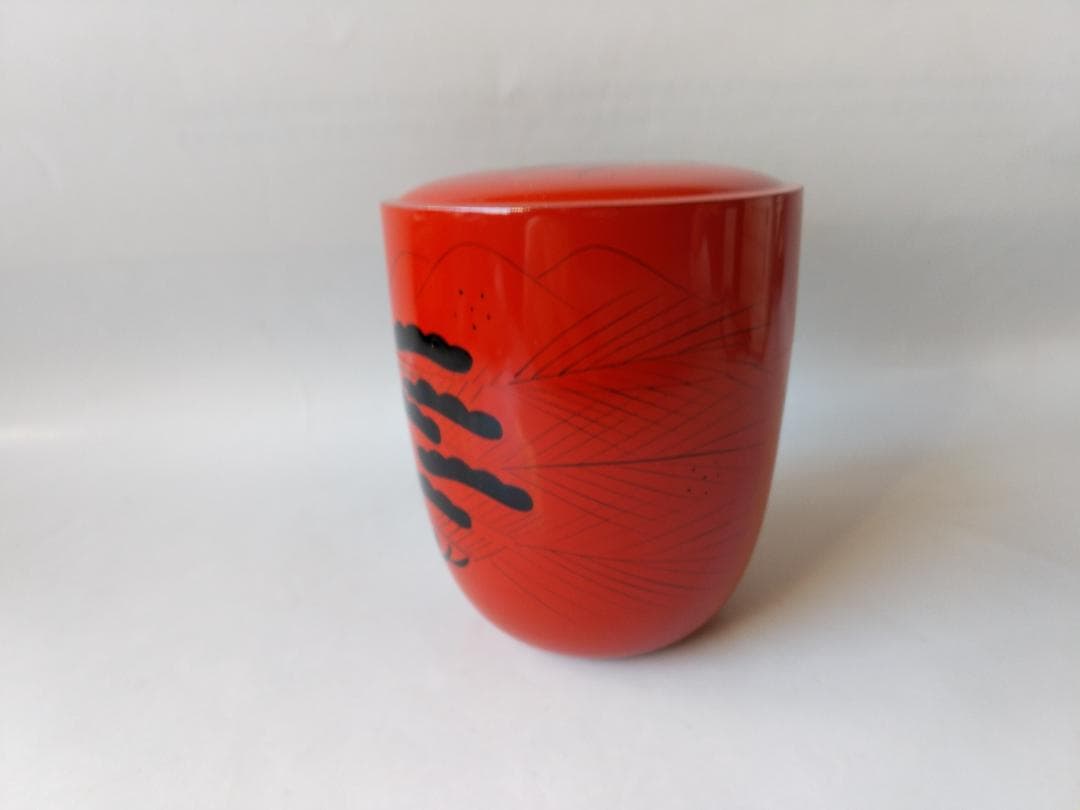 加賀蒔絵師 中村秀甫 作 玄々斉好 曙棗 共箱 棗 漆器 漆芸 茶道具 新品