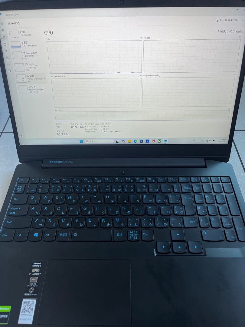 Lenovo Gaming 3 15IMH05＋ヘッドホンセット