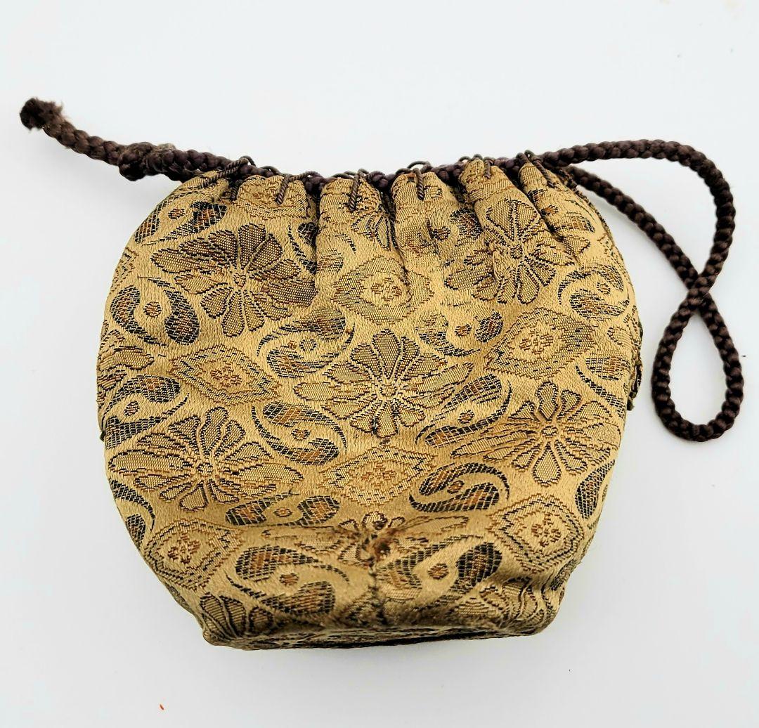 茶道具　時代物　瀬戸焼　茶入　時代仕服　合わせ箱、美術品