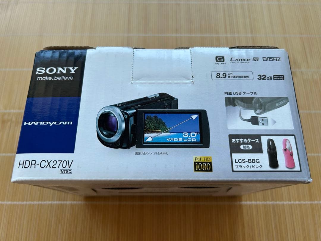 新品　SONY HDR-CX270V ブラック　ビデオカメラ 本体
