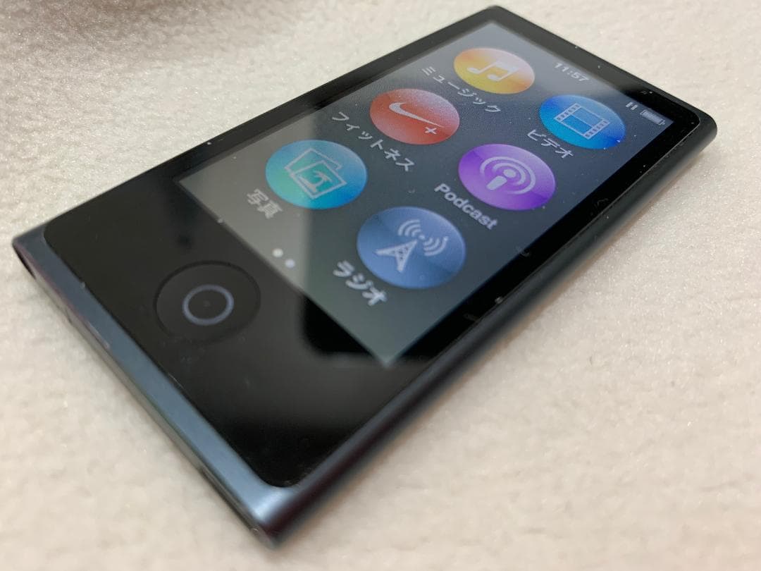 【美品】Apple iPod nano 第7世代 16GB スレート