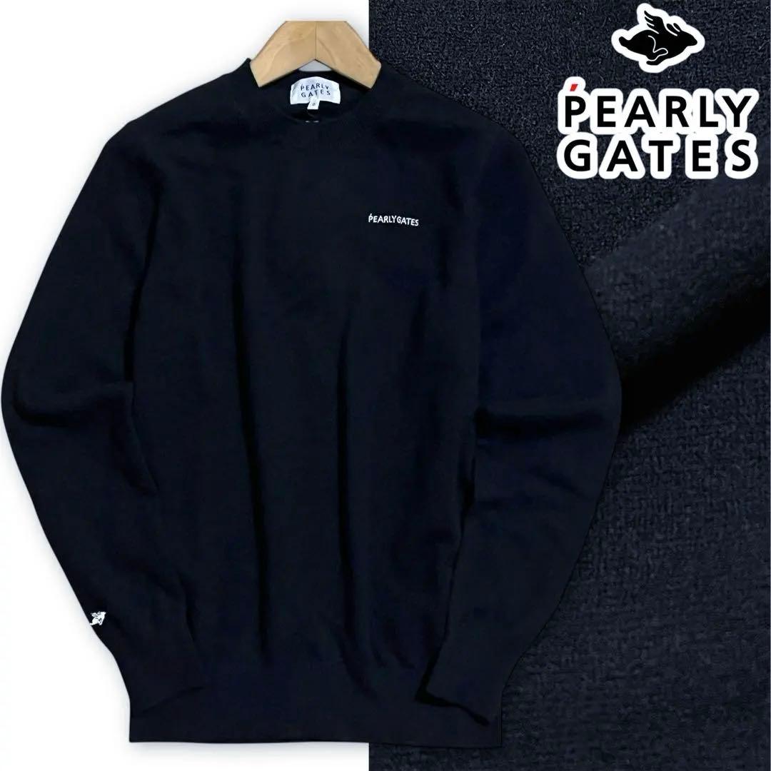 新品 パーリーゲイツ カシミヤ100% クルーネックセーター ニット