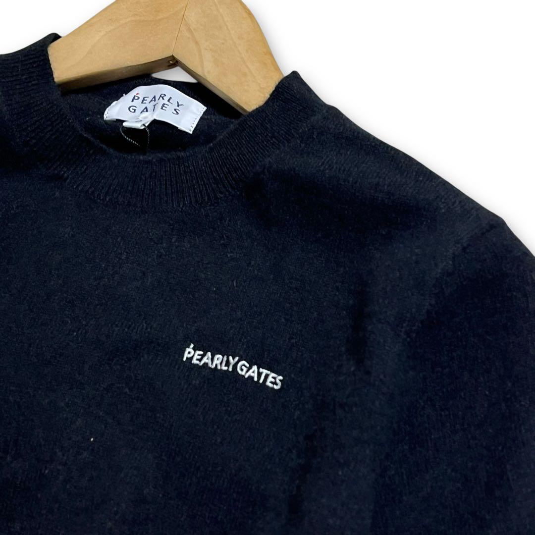 新品 パーリーゲイツ カシミヤ100% クルーネックセーター ニット