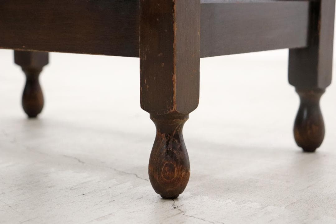 英国 イギリス ヴィンテージ ツイストレッグ オーク無垢材 サイドテーブル