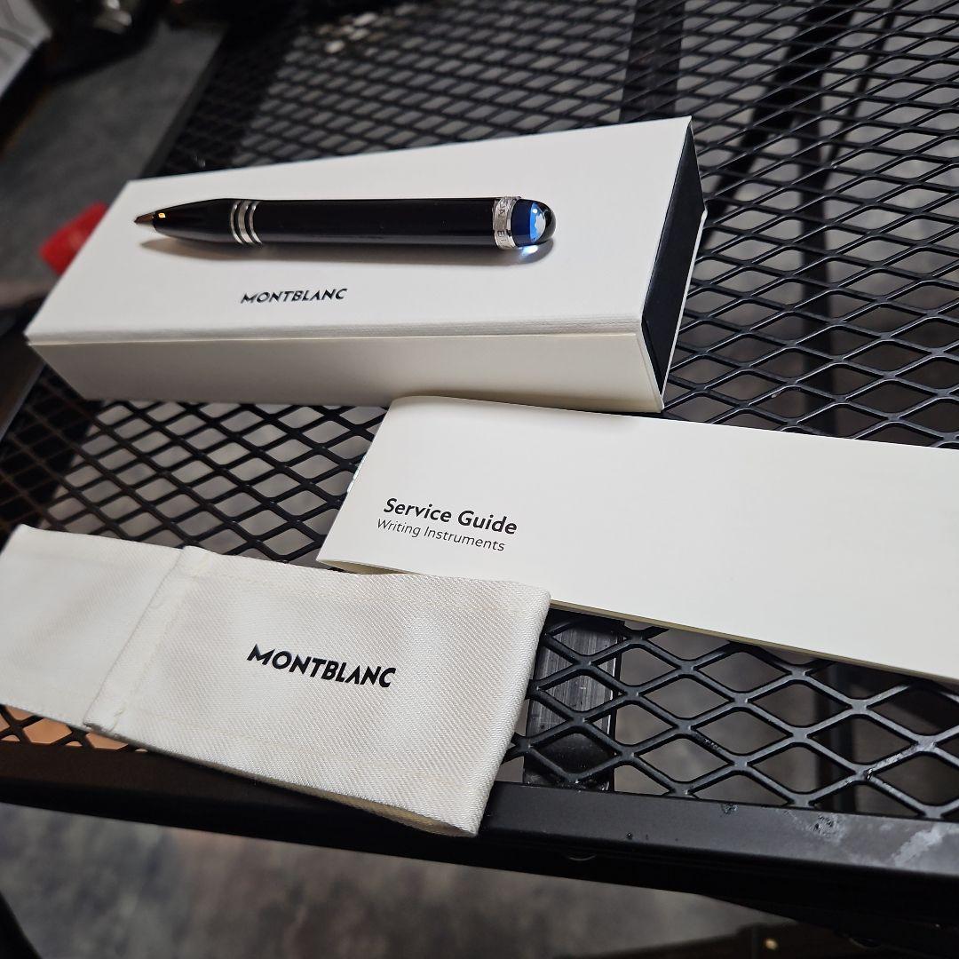 極美品 モンブラン スターウォーカー ボールペン ブルードーム 青インク