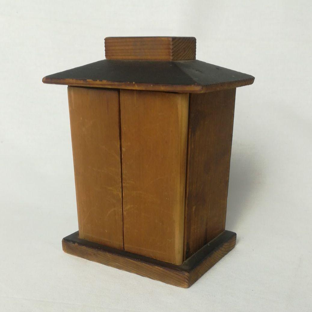 時代  仏教美術　木彫り  大黒天  厨子入  縁起物