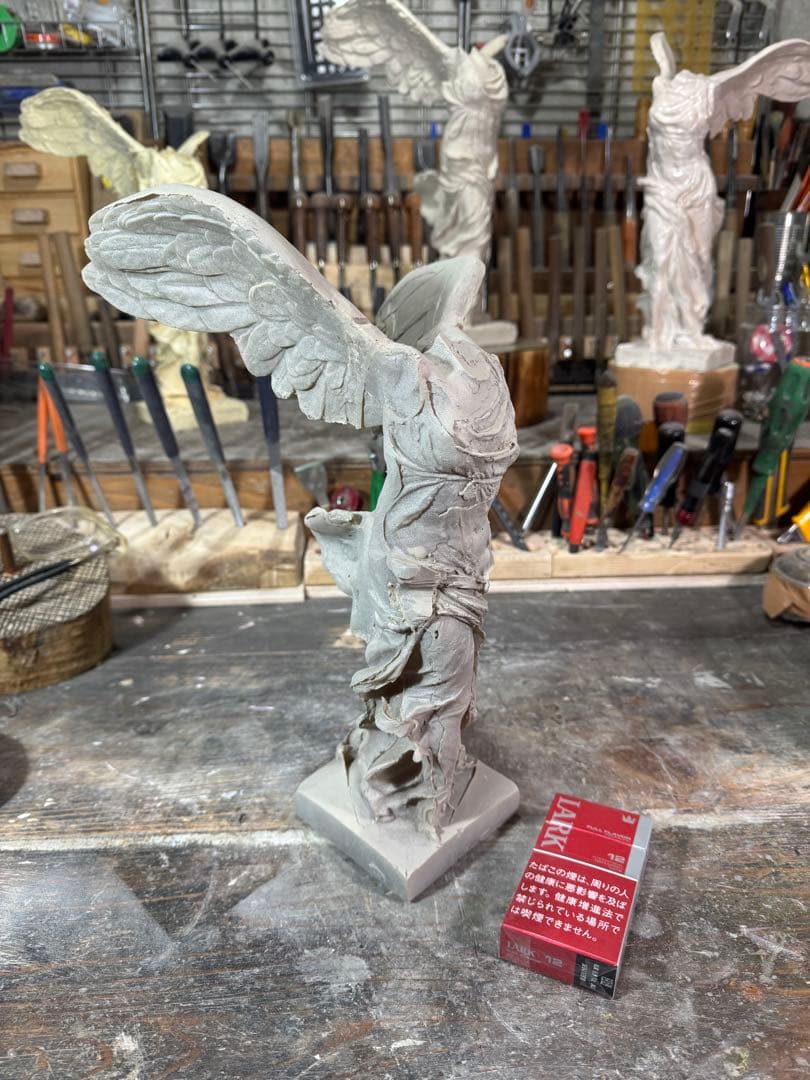 【廉価版】サモトラケのニケ 未仕上げ品 h35× w20×22約1.5kg