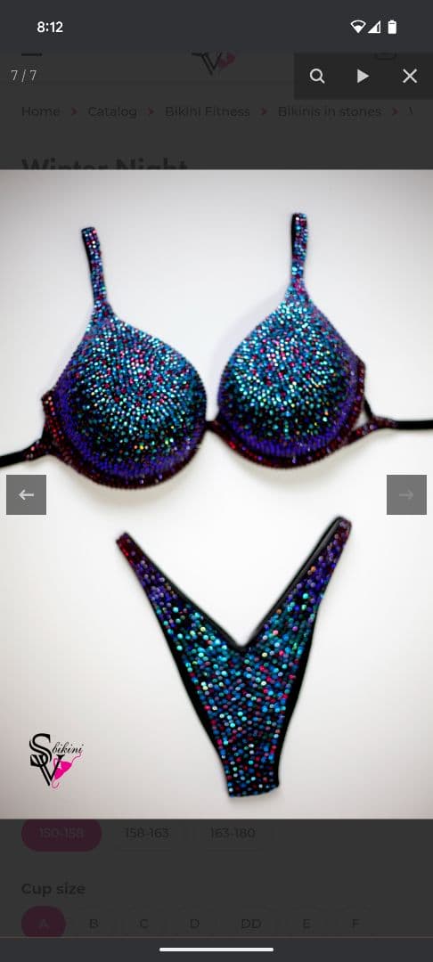 ＳＶBIKINI スワロフスキービーズ　オーダーメイドビキニ