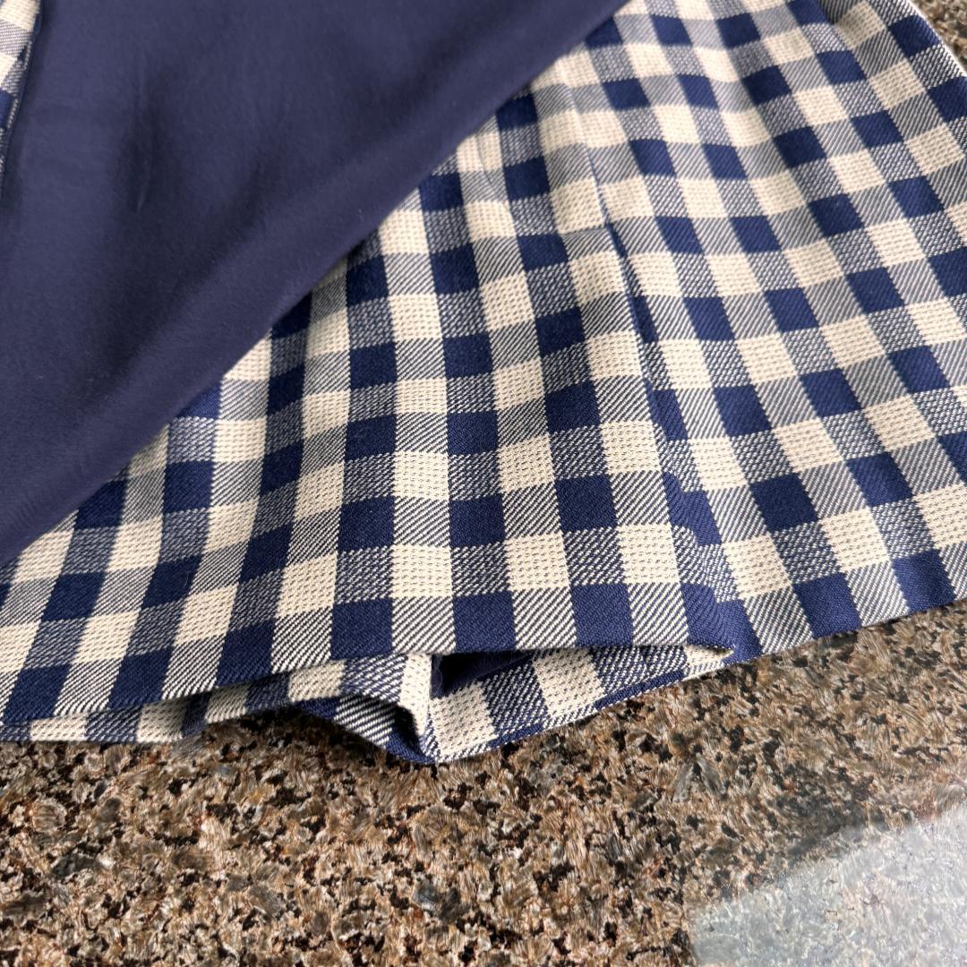 クリスチャンディオール　チェック柄 ラップ スコート　ショートパンツ　スカート