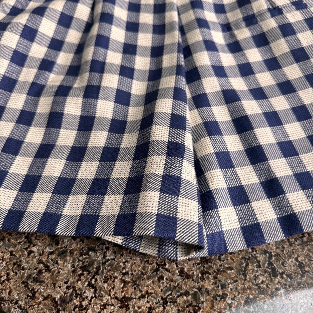 クリスチャンディオール　チェック柄 ラップ スコート　ショートパンツ　スカート