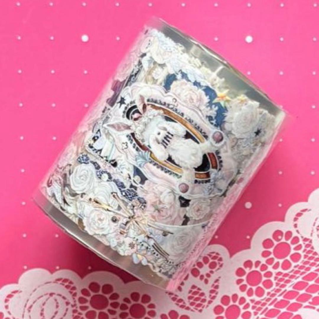 贝壳光 6cm×10m 梦伴甜茶 海外マスキングテープ 海外マスキングテープ