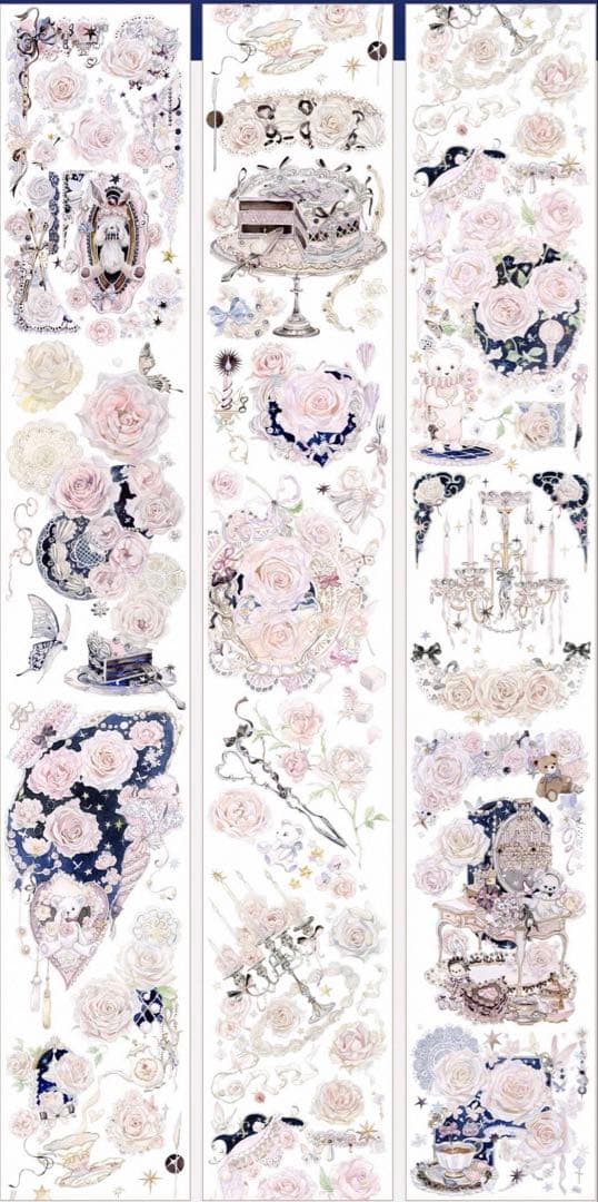 贝壳光 6cm×10m 梦伴甜茶 海外マスキングテープ 海外マスキングテープ