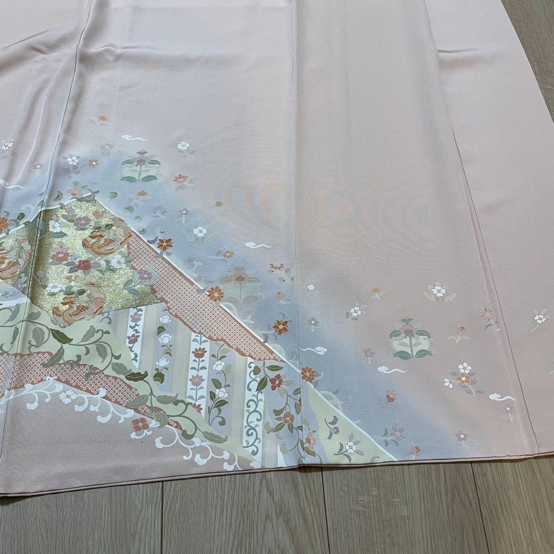 訪問着フルセット　友禅　金駒刺繍　袷　身丈155cm 裄丈64.5cm