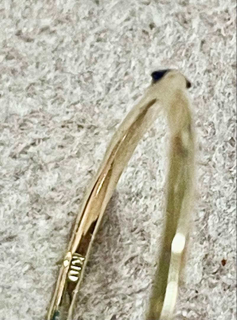 k10金 ブルーサファイア リング 指輪