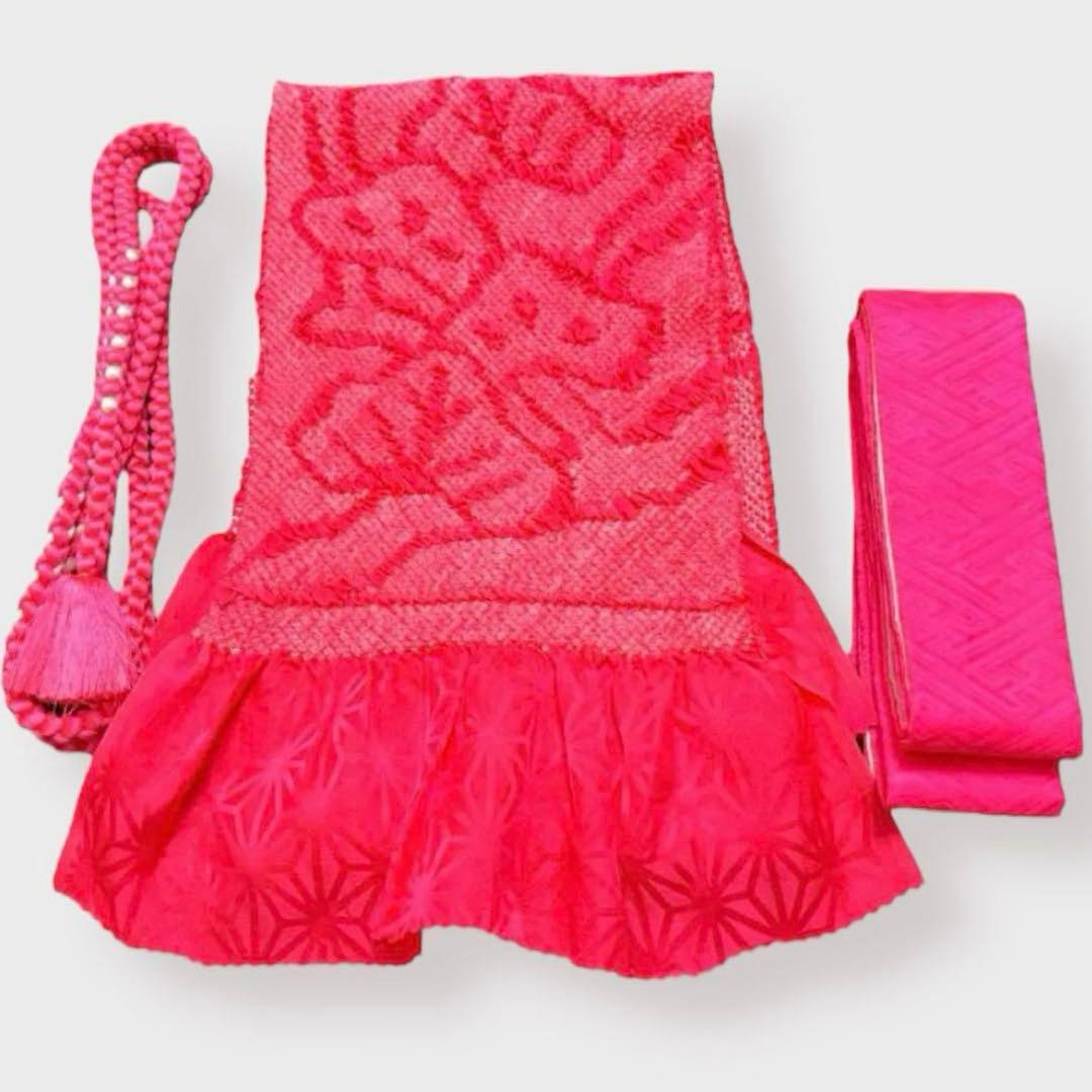 七五三7歳用　洗える着物　単品