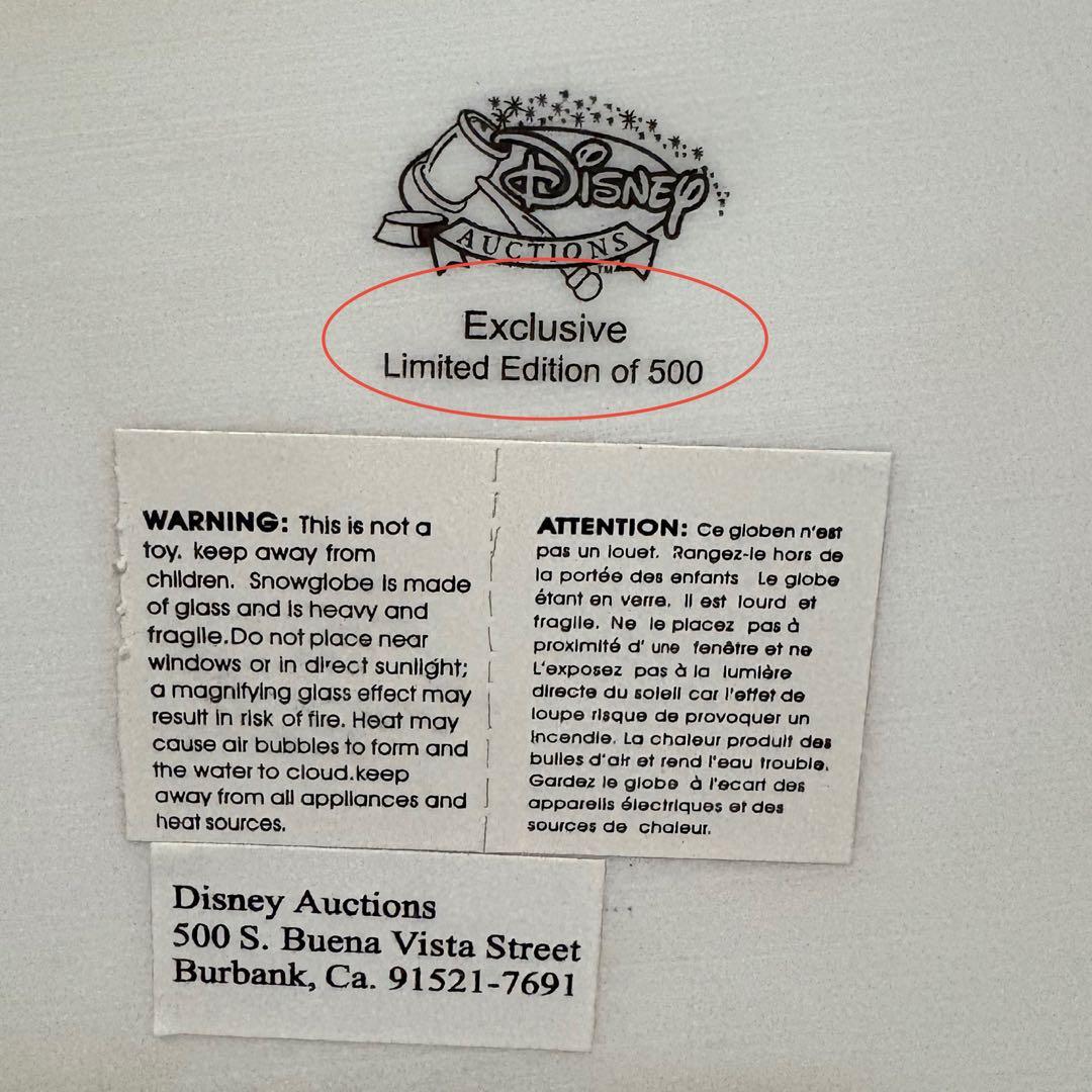 Kartoon★リロ＆スティッチ Dオークション500限定スノーグローブ