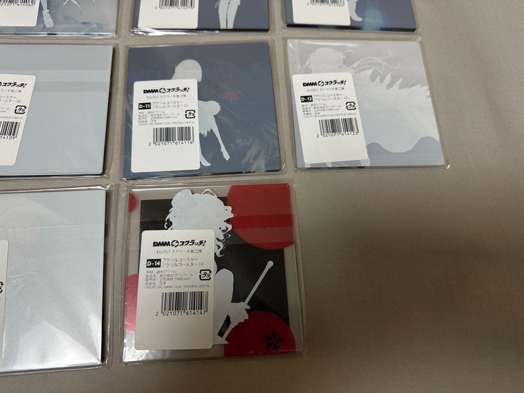 EGOIST アクリルコースター 14枚セット DMMスクラッチ! 第二弾 D賞