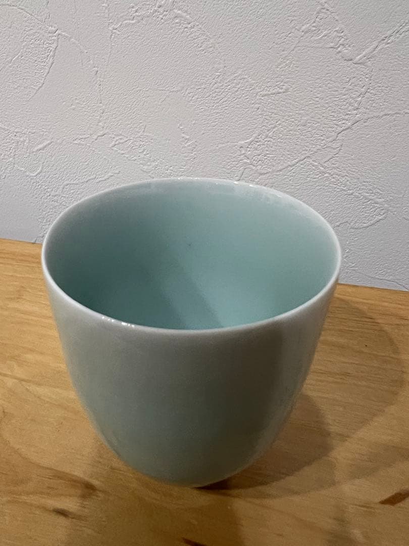 深見陶治／青白磁⭐︎湯呑とぐい呑み　3点セット