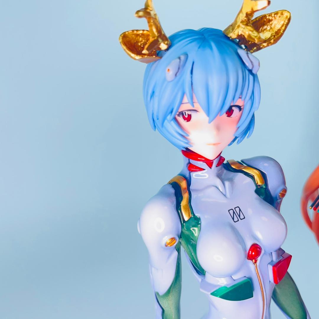 全塗装完成品 綾波レイ アスカ エヴァ クリスマス フィギュア ガレージキット