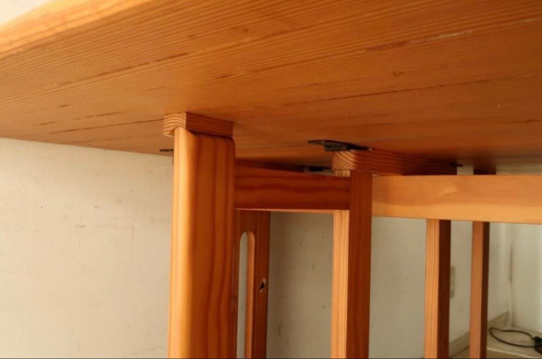 ヴィンテージ　木製　バタフライテーブル　古家具　折りたたみ　伸長　ダイニング　机