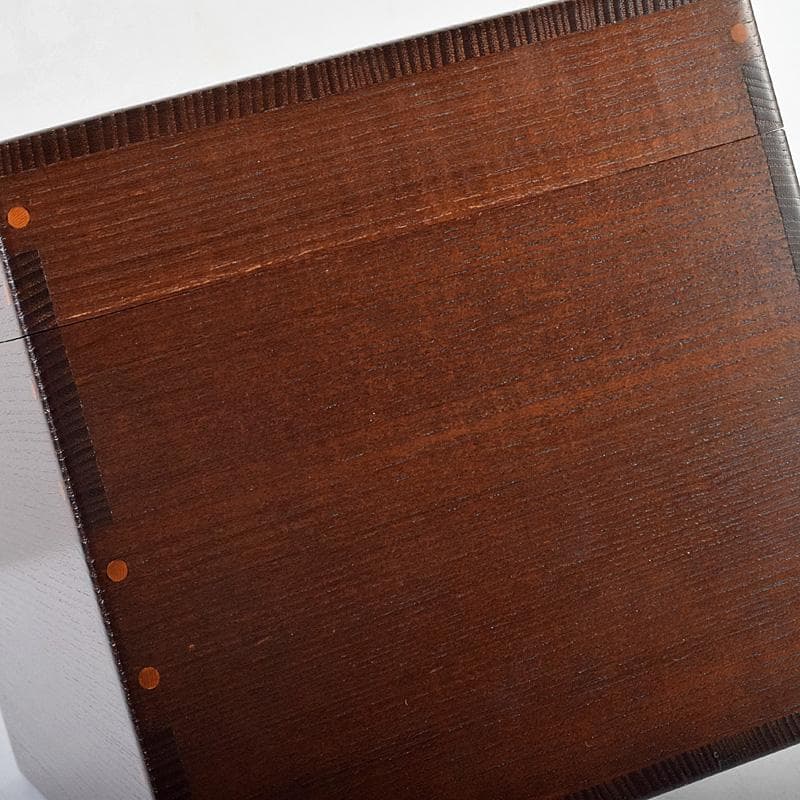 茶道具　桑茶箱　在銘　茶碗　桐蒔絵棗など　九点一式　仕覆付　共箱　MR9311B