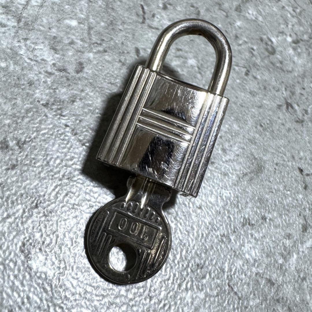 送料無料 美品 エルメス カデナ パドロック 南京錠 鍵 キー 100