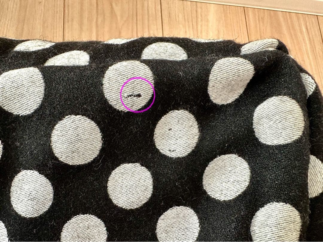 未使用品FIFI&ROMEOフィフィロメオ☆ドット柄ベッド水玉クッションペット