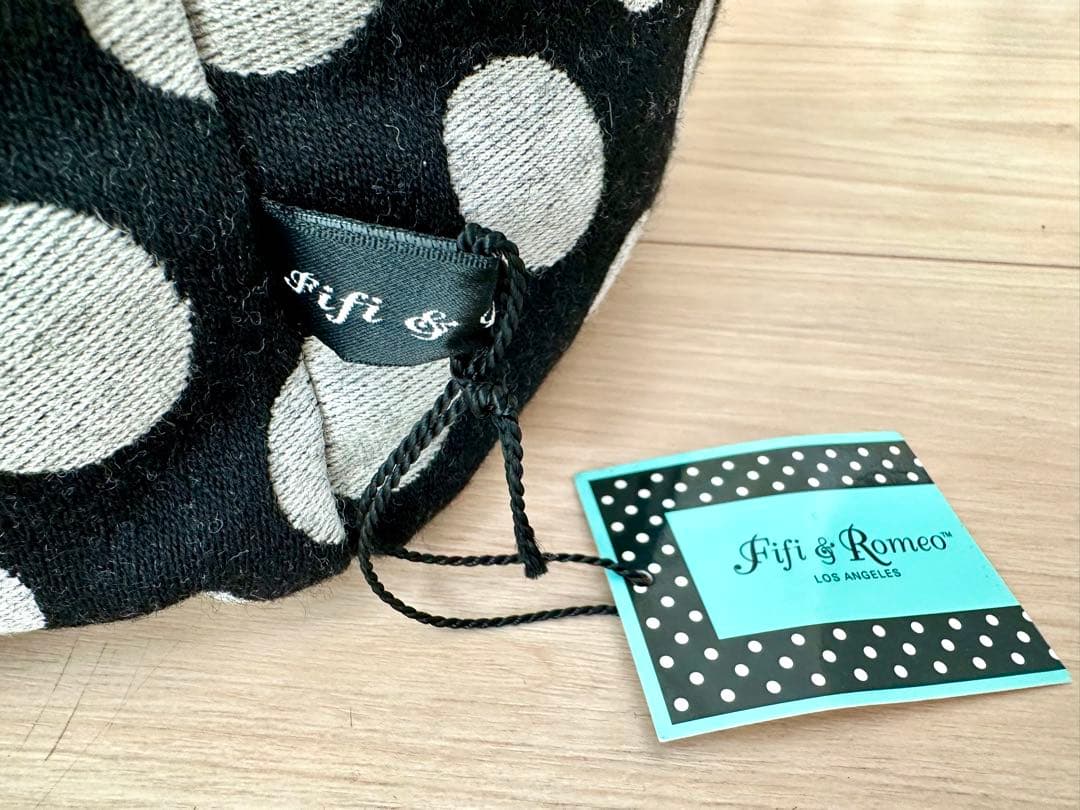 未使用品FIFI&ROMEOフィフィロメオ☆ドット柄ベッド水玉クッションペット