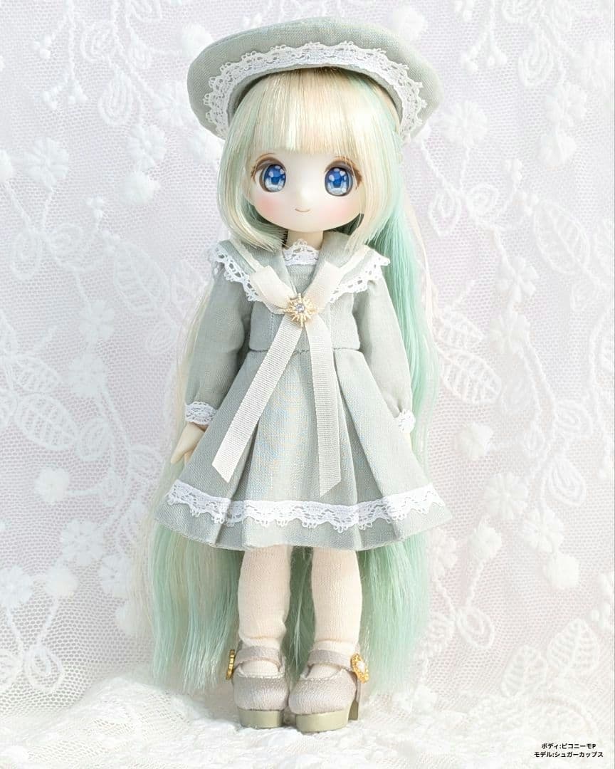 【ピコニーモP専用】レースセーラーワンピース グリーン 888