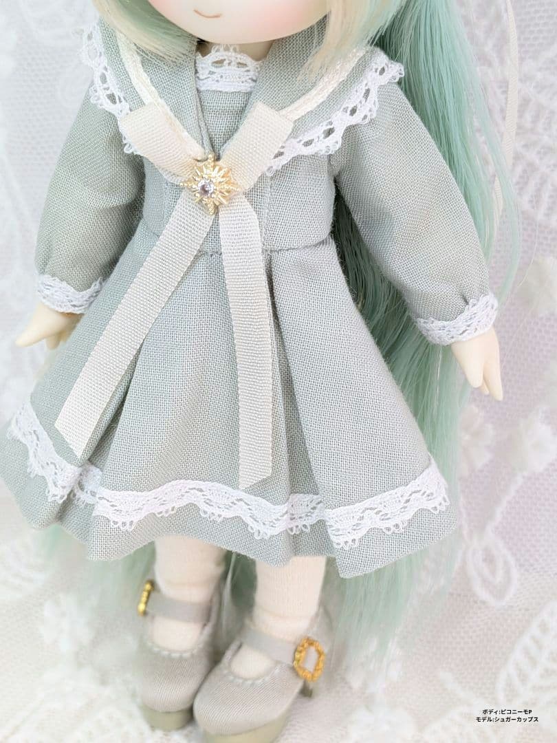 【ピコニーモP専用】レースセーラーワンピース グリーン 888