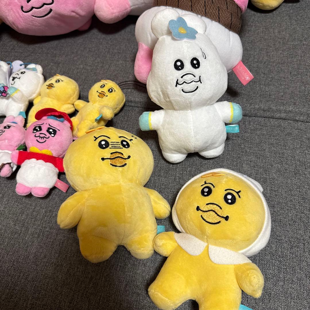 おぱんちゅうさぎ＆んぽちゃむ/きみまろ　１８個大量ぬいぐるみ　状態色々