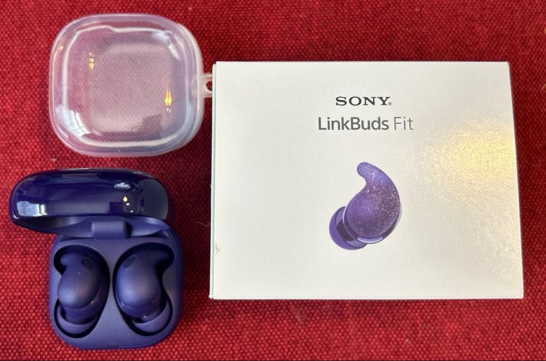 SONY Link Buds Fit バイオレット 紫 カバー付き