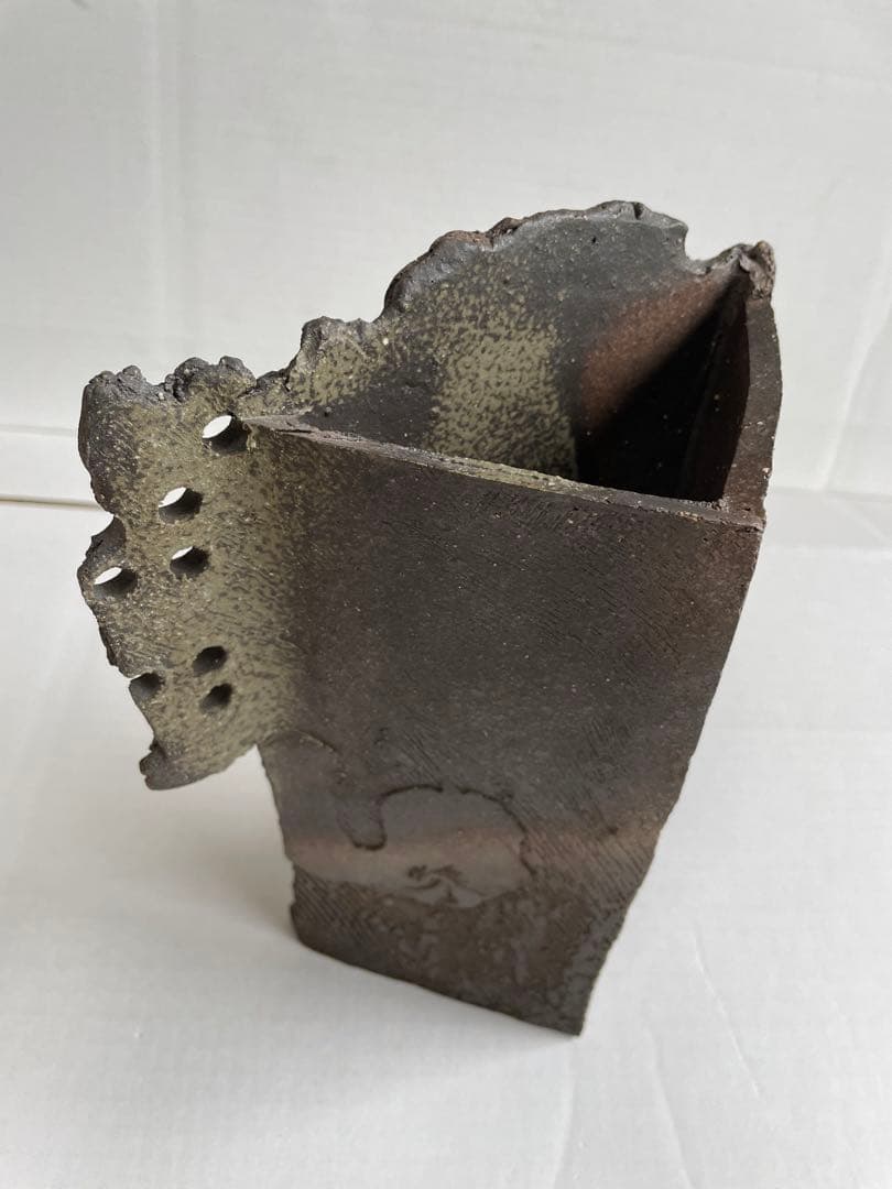 亀井勝　灰釉花入