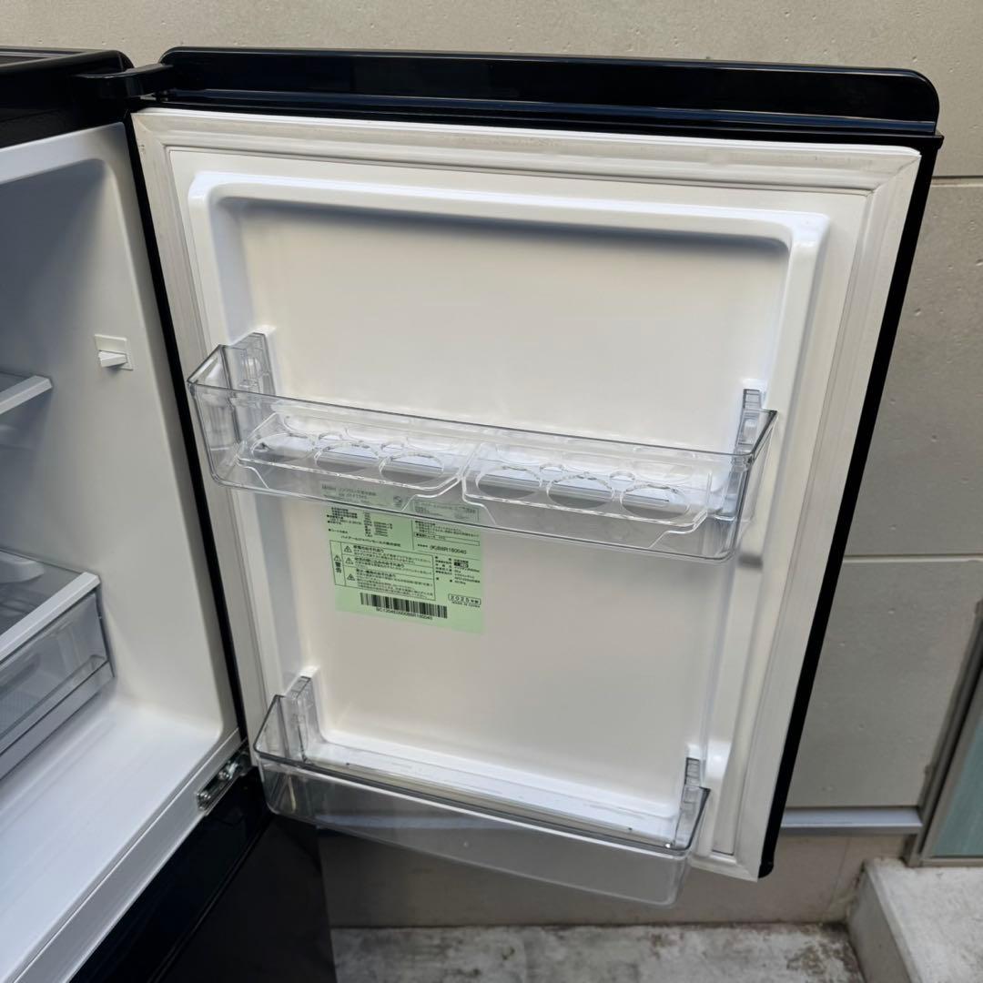 113⭐️2025.24年製美品★ハイアール冷蔵庫洗濯機　ブラック　黒　家電セット