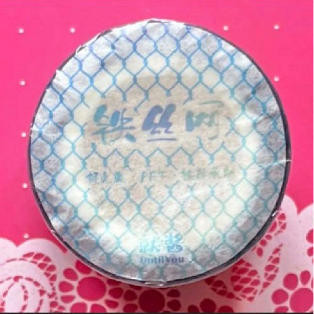 极光蓝 6cm×5m 铁丝网 藍色　海外マステ　有刺鉄線 フェンス