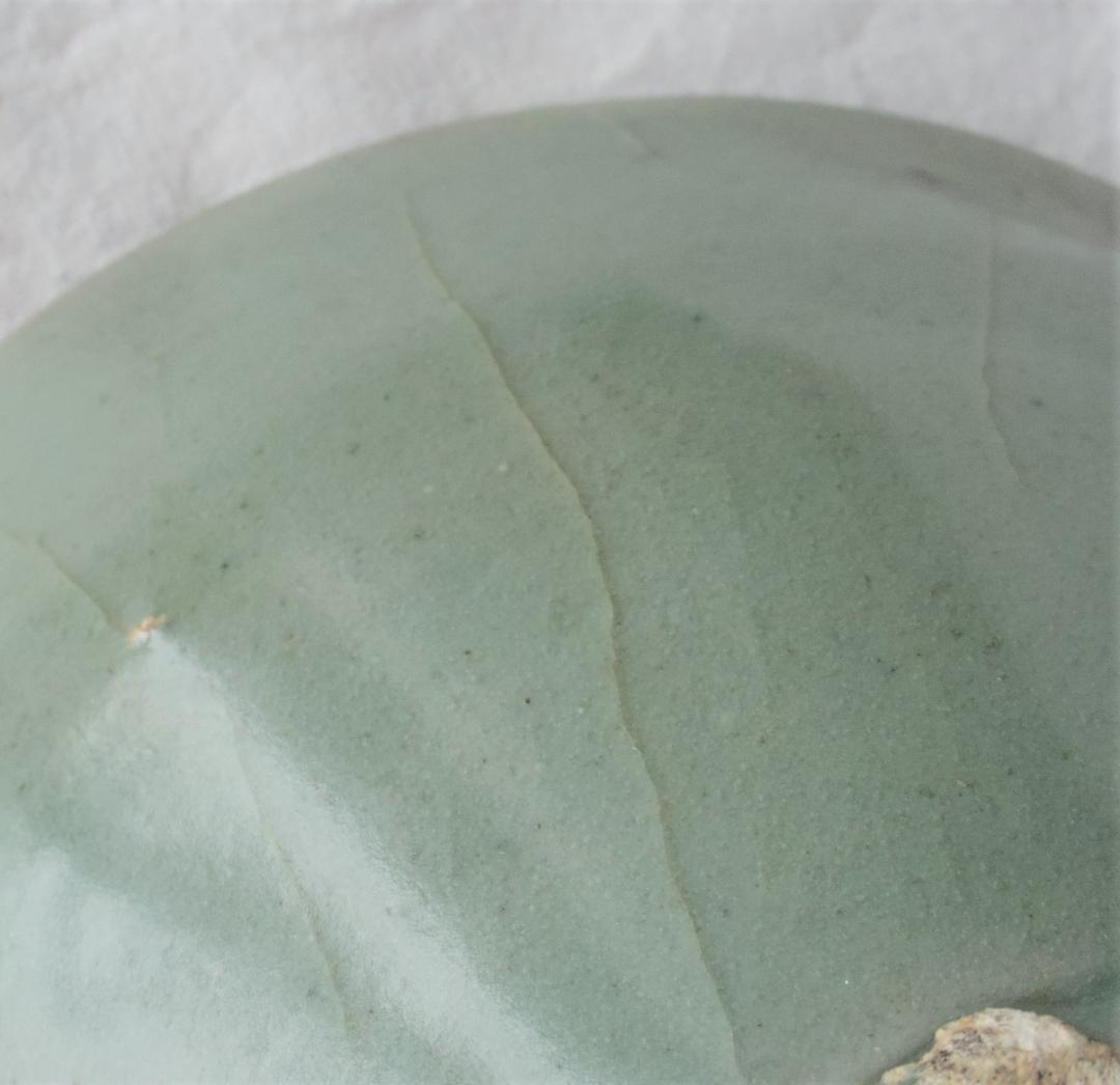 高麗青磁盃　優美な形　美しい色  ★観賞用、割れたものを直し。