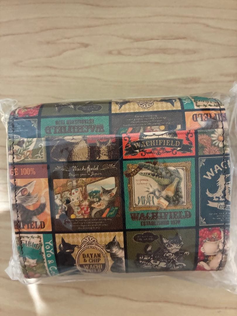 新品未使用　猫のダヤン コンパクト収納財布　レトロアート