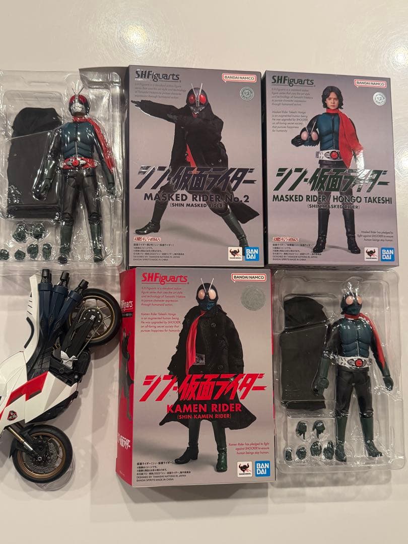 S.H.Figuarts シン・仮面ライダー　仮面ライダー第1号　第2号　本郷