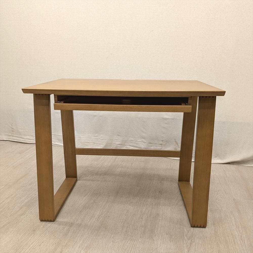 展示品　北海道 旭川　楢 ナラ材　学習デスク　デスク　PCデスク　パソコンデスク