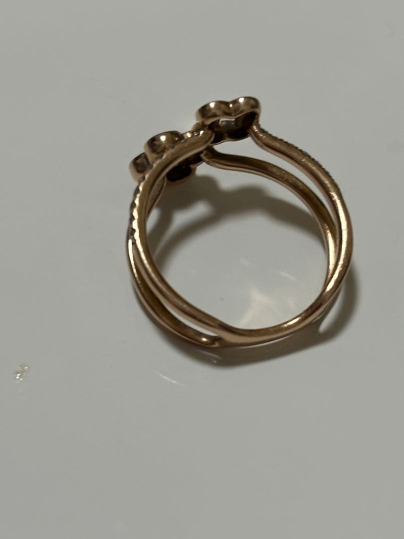 K18ピンクゴールドダイヤリング