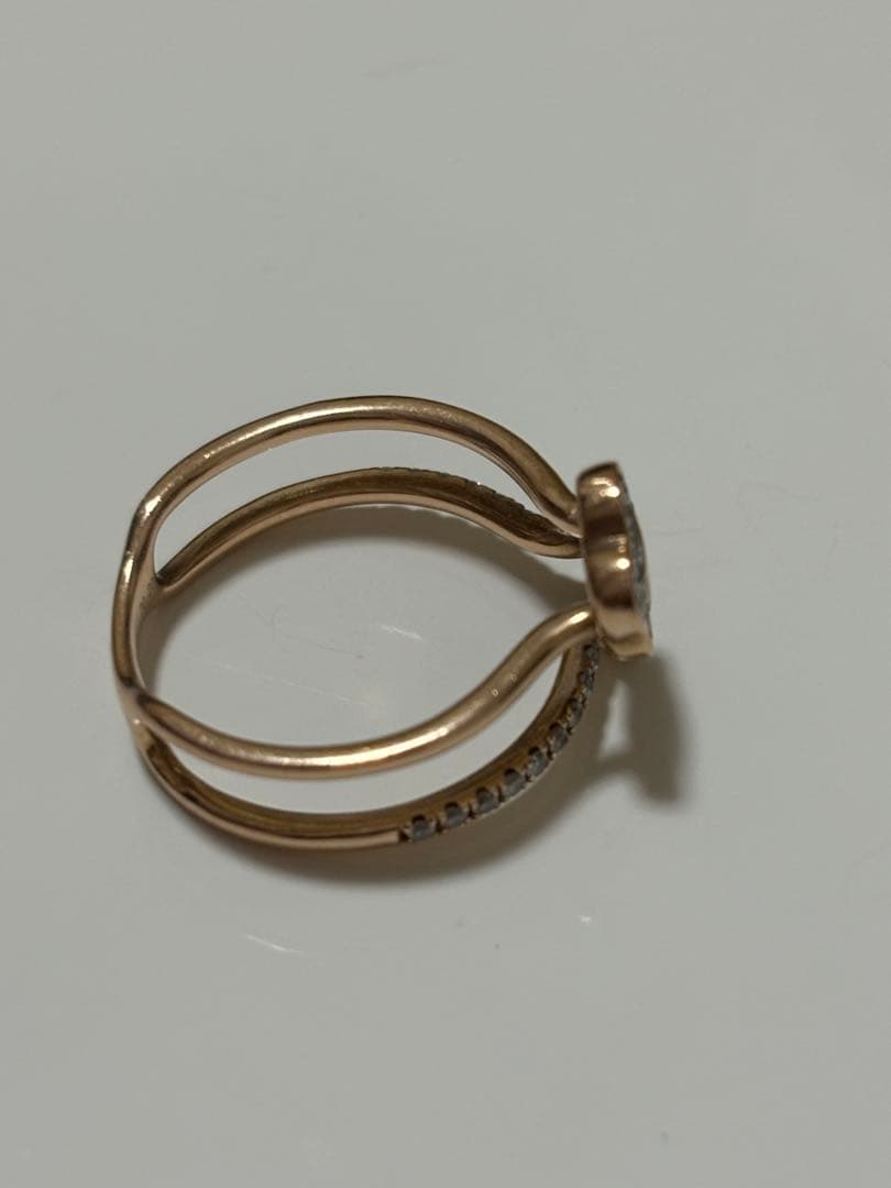 K18ピンクゴールドダイヤリング