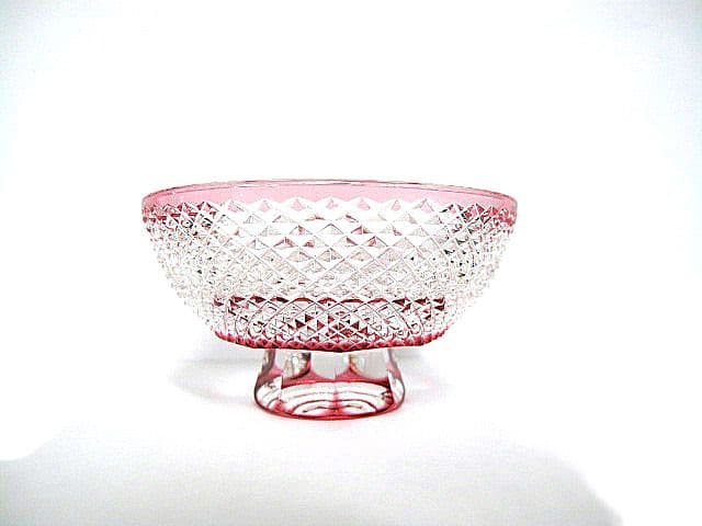 未使用品　伝統工芸士 「藤崎清一」作 江戸切子 お猪口 色被せガラス　切子ガラス