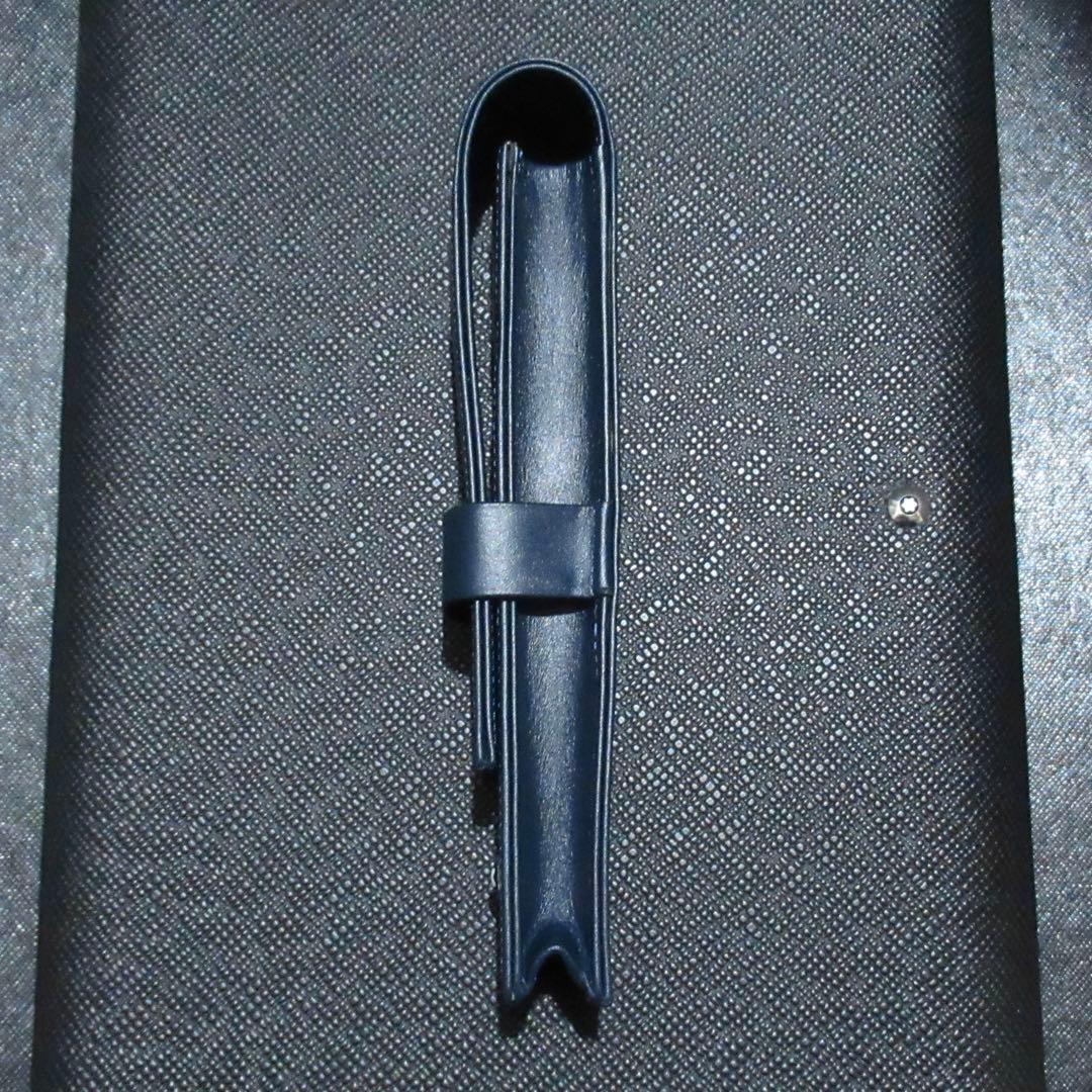 モンブラン ペンケース ペンポーチ ネイビー 1本用 114569