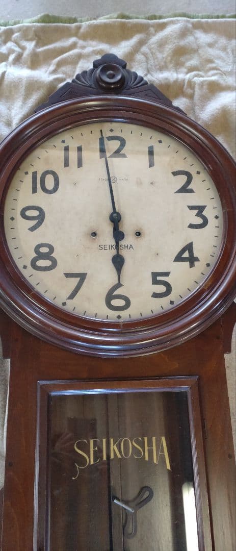 公家實さま専用　SEIKOSHA 木製振り子時計　大
