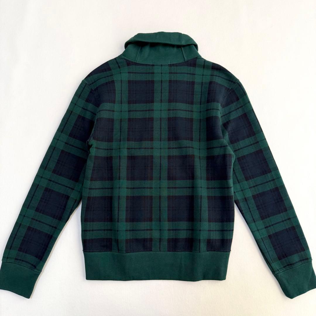 新品✨ポロラルフローレン　ブラックウォッチスウェット　ショールカラー　M