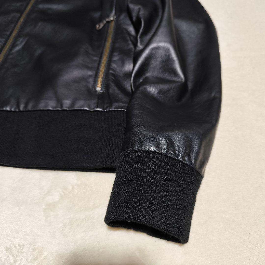 美品【 リベラメンテ 】 ✦ ラム レザー シングル ライダース ジャケット 黒